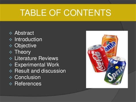 quality test for soft drinks|chemicals in soft drinks.